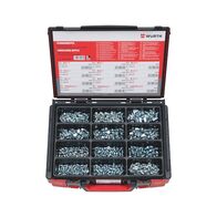 Grease Nipple Assortment DIN 71412 | Zinc-Plated Steel | 600 Pieces | by Wurth