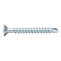 Window Construction Screw | Hardened Steel | Zinc-Plated Full Thread | Raised Countersunk Head | @Pack of 1000 | by Wurth