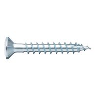 Window Construction Screw | Full Thread & Raised Countersunk Head | Zinc Plated | @Pack of 500 | by Wurth