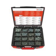 Slotted Cheese Head Screw Assortment | Zinc Plated Steel | 1350 Pieces | by Wurth