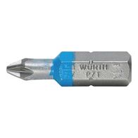 C 6.3 PZ1 Bit for POZIDRIV Screws | Optimal Power Transmission | Durable Material | by Wurth