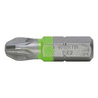 C 6.3 PZ3 Bit for POZIDRIV Screws | 1/4 Inch Hex Drive | Optimal Power Transmission | by Wurth