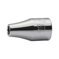 1/4 Inch Socket Wrench Insert | Chrome-Plated | Short Design | Hexagon Tip | by Wurth