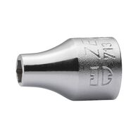 3/8 Inch Socket Wrench Insert Metric | Chrome-Plated | Short Design | Hexagon Tip | by Wurth
