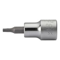 3/8-Inch Socket Wrench for TX Screws | Chrome-Plated | Short Design | Secure Socket Retention | by Wurth