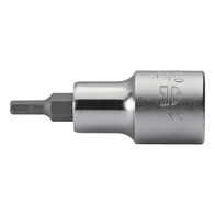 1/2 Inch Socket Wrench Insert | Chrome-Plated | Hexagon Tip | by Wurth