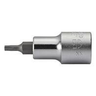 1/2 Inch Socket Wrench Insert for TX50 Screws | Short Drive Design | Chrome Plated Surface | by Wurth
