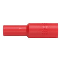 VDE 3/8 Inch Socket Wrench | Insulated for Live Electrical Work | 8mm Chrome-Vanadium Steel | by Wurth