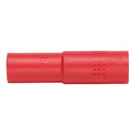 VDE 3/8 Inch Socket Wrench | Insulated for Live Electrical Work | Chrome-Vanadium Steel | 12mm Hex | by Wurth
