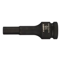 1/2-Inch Impact Socket Wrench Insert | Hexagon Socket | Durable Steel | Burnished Finish | by Wurth