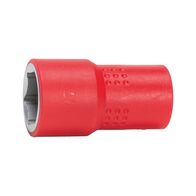 VDE 3/8 Inch Socket Wrench | Insulated for Live Electrical Work | Chrome-Vanadium Steel | by Wurth