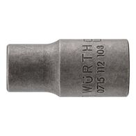 1/4 Inch Socket Wrench Insert TX Head E4 | Chrome-Vanadium Steel | 25mm Length | by Wurth