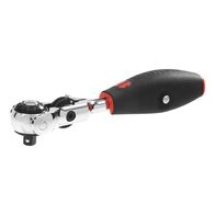 1/4 Inch Ball Head Ratchet 3 in 1 | 72 Teeth & 270° Rotatable Joint | Adjustable T-Handle | by Wurth