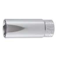 3/8 Inch Socket Wrench | Long Design | Chrome Plated Steel | Durable & Corrosion Resistant | by Wurth