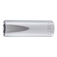 1/2 Inch Socket Wrench | Hex Drive with Ball-Securing Groove | Chrome Plated | by Wurth