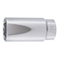 1/2 Inch Socket Wrench | Hex Drive with Ball-Securing Groove | Chrome Plated | by Wurth