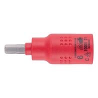 VDE 3/8 Inch Socket Wrench | Insulated for Live Electrical Work | Chrome-Vanadium Steel | by Wurth