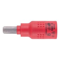 VDE 3/8 Inch Socket Wrench | Insulated for Live Electrical Work | Chrome-Vanadium Steel | by Wurth