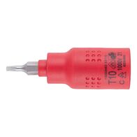 VDE 3/8 inch TX Socket Wrench | Insulated for Live Parts | Chrome-Vanadium Steel | by Wurth