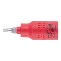 VDE 3/8 inch TX Socket Wrench | Insulated for Live Parts | Chrome-Vanadium Steel | by Wurth
