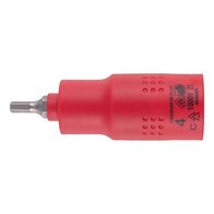 VDE 1/2 Inch Insulated Socket Wrench | 1,000 V AC & 1,500 V DC | Chrome-Vanadium Steel | by Wurth
