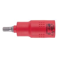 VDE 1/2 Inch Insulated Socket Wrench | 1,000 V AC Rated | Chrome-Vanadium Steel | by Wurth