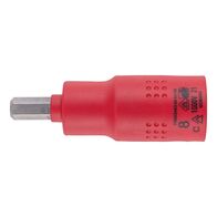 VDE 1/2 Inch Insulated Socket Wrench | 1,000 V AC & 1,500 V DC | Chrome-Vanadium Steel | by Wurth