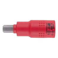 VDE 1/2 Inch Insulated Socket Wrench | 1,000 V AC & 1,500 V DC Rated | Chrome-Vanadium Steel | by Wurth