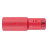 VDE 3/8 Inch Socket Wrench | Insulated for Live Parts | 17mm Chrome-Vanadium Steel | by Wurth