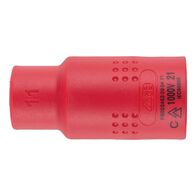 VDE 1/2 Inch Insulated Socket Wrench | Chrome-Vanadium Steel | Safe for Live Electrical Work | Compact Design | @PCS by Wurth