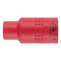 VDE 1/2 Inch Insulated Socket Wrench | Safe for Live Electrical Work | Chrome-Vanadium Steel | Compact Design | @PCS by Wurth