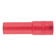 VDE 1/2 Inch Socket Wrench | Insulated for Live Electrical Use | Chrome-Vanadium Steel | 12mm Width | by Wurth