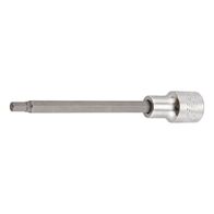 1/2 Inch Socket Wrench | Extra Long Design | Chrome Plated | 6mm Hex | by Wurth