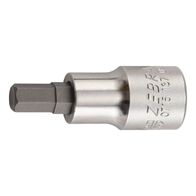 1/2 Inch Socket Wrench Insert | Chrome-Plated | 1/2 Inch Drive | Hexagon Socket Compatible | by Wurth