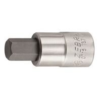 1/2 Inch Socket Wrench Insert | Chrome Plated | Hexagon Tip | by Wurth