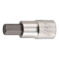 1/2 Inch Socket Wrench Insert | Chrome-Plated | Hexagon Tip | DIN 7422 Compliant | by Wurth