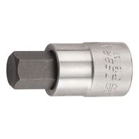 1/2 Inch Socket Wrench Insert | Chrome Plated | Hexagon Tip | by Wurth