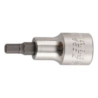 1/2 Inch Socket Wrench Insert | Chrome-Plated | Hexagon Socket Compatible | by Wurth