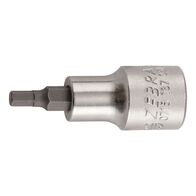 1/2 Inch Socket Wrench Insert | Chrome Plated | Hexagon Tip | DIN 7422 Compliant | by Wurth