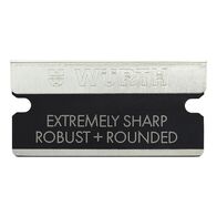 Scraper Blade W40MM | Extremely Sharp | Ice-Hardened Carbon Steel | Rounded Edges | @Pack of 10 | by Wurth
