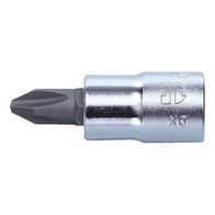 1/4 Socket Wrench Insert PH2 | Chrome Plated | Durable Steel | ISO 8764-PH Standard | by Wurth