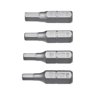 Hexagon Socket Bit Assortment | 4 Imperial Sizes | Durable Construction | by Wurth