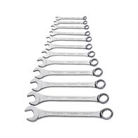 Inch Combination Wrench Set | 12 Pieces | Bi-Hex POWERDRIV Drive | Chrome Plated | by Wurth