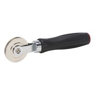 Press-on roller for tyre repairs