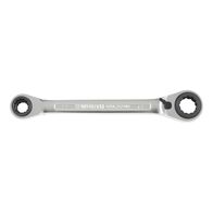 4 in 1 Metric Ratcheting Double Box-End Wrench | POWERDRIV® Drive | Chrome Plated | @Pack of 10 | by Wurth