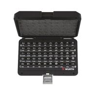 1/4 Inch Socket Wrench Set Mini | 50 Pieces | Zinc Phosphated | Extra Short Geometry | by Wurth