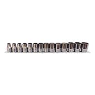 1/2 Inch Multi Socket Wrench Assortment | 14 Pieces | Chrome-Plated & Polished | Multi-Purpose Design | by Wurth