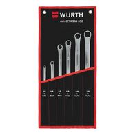 Double End Box Wrench Set | Extra Long Design | POWERDRIV® Bi-Hexagonal | 6 Pieces | by Wurth