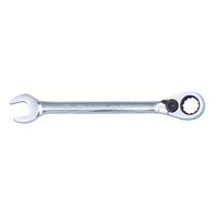 Ratchet Combination Wrench | Multi-Profile for Five Screw Heads | 15° Offset | Chrome Plated | by Wurth