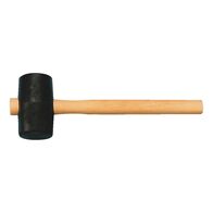 Rubber Hammer Shape A DIN 5128 | 65mm Diameter | Flat Faces & Varnished Ash Handle | by Wurth